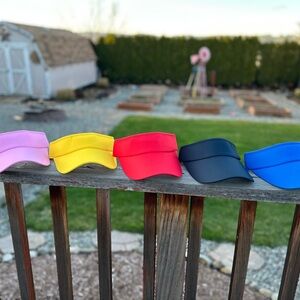 NWOT VISORS ~ 5 QTY unbranded ~ no tags
